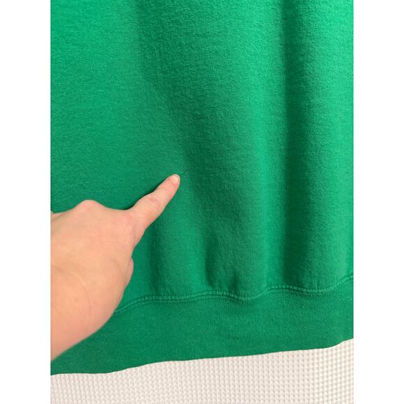 Women's Med Green Pull Over Sweatshirt Festive Holiday Workout Fitness Funny - Picture 4 of 10